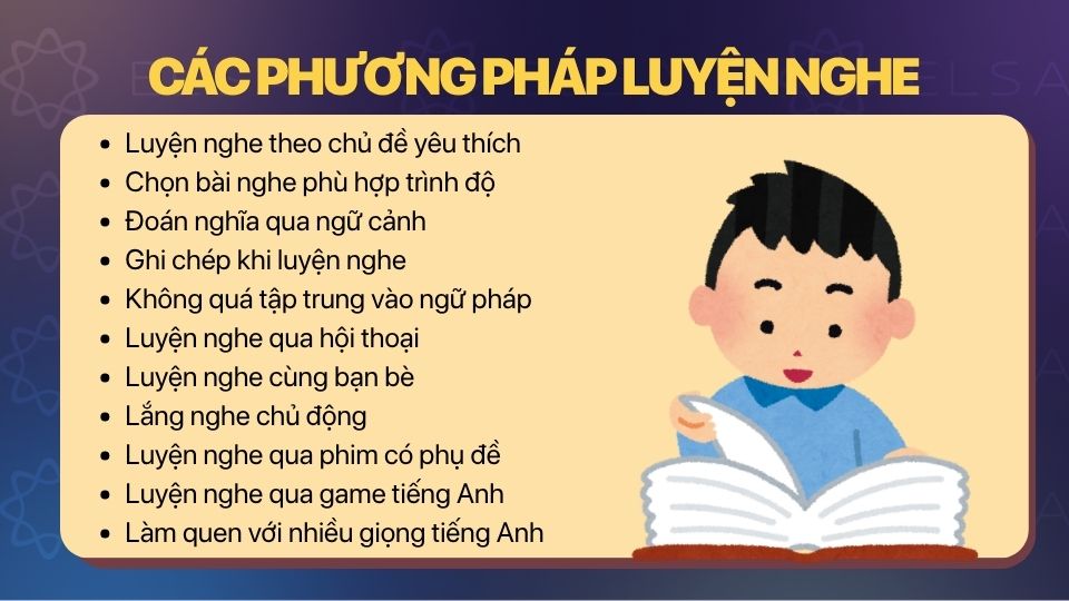 Các phương pháp luyện nghe tiếng Anh cho người mới bắt đầu Các phương pháp luyện nghe tiếng Anh cho người mới bắt đầu