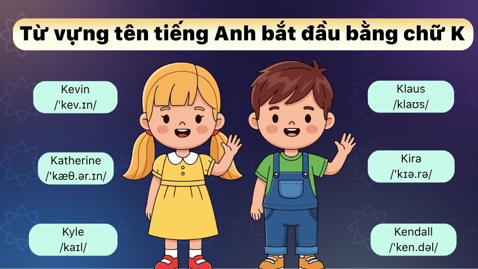Tên tiếng Anh bắt đầu bằng chữ K hay và ý nghĩa Tên tiếng Anh bắt đầu bằng chữ K hay và ý nghĩa