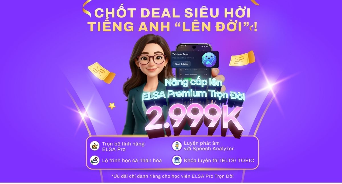 Đặc quyền UPGRADE: Premium trọn đời chỉ 2.999K