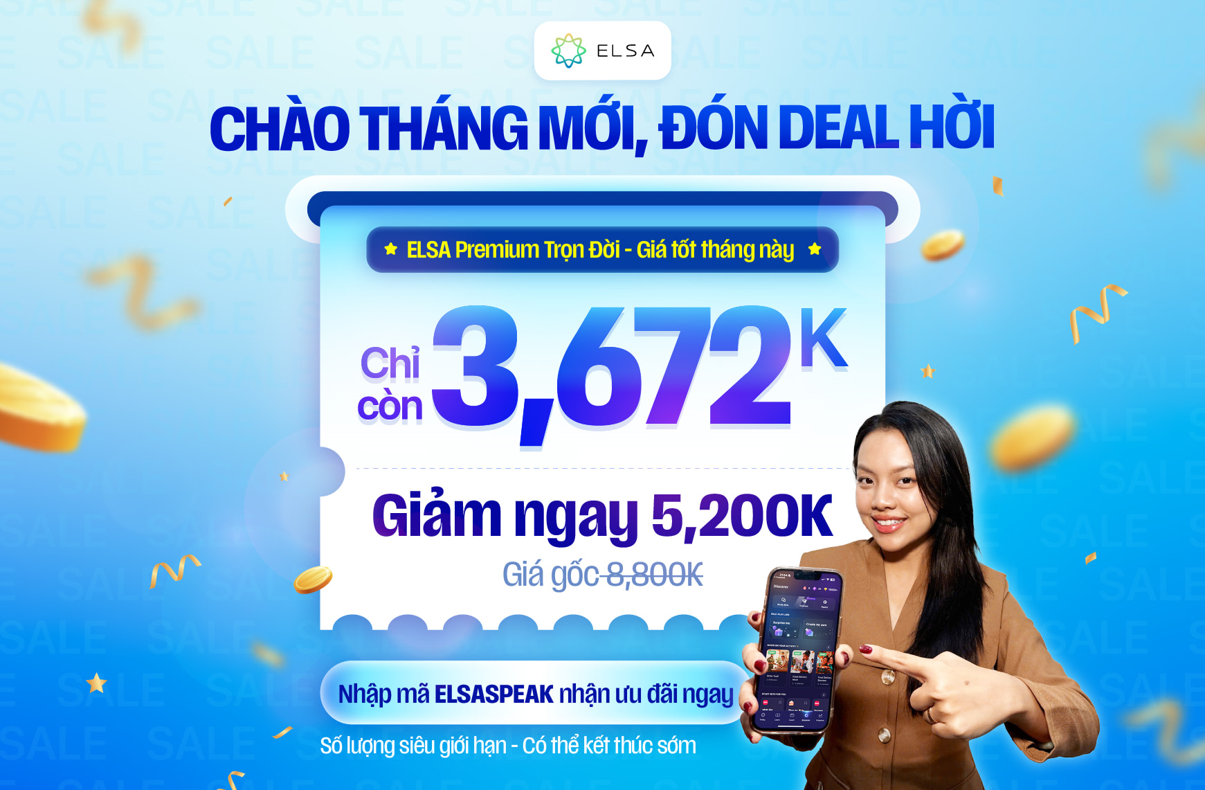 ELSA Premium Trọn Đời