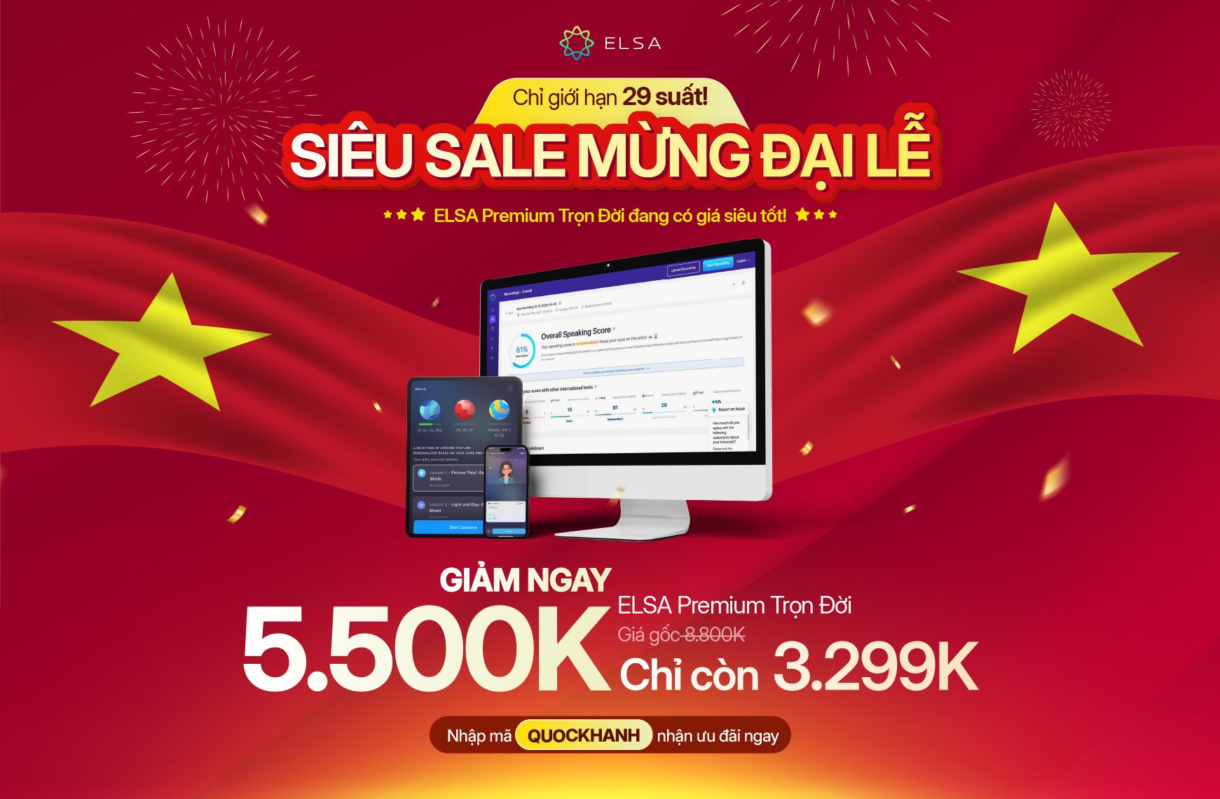 ELSA Premium Trọn Đời