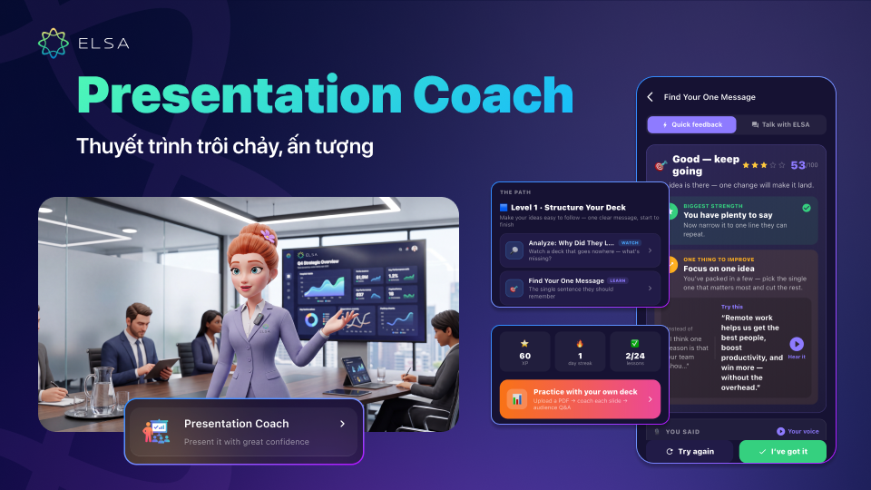 Phát triển kỹ năng thuyết trình cùng Presentation Coach Phát triển kỹ năng thuyết trình cùng Presentation Coach