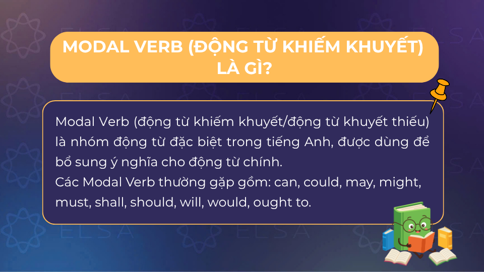 Modal Verb (động từ khiếm khuyết/động từ khuyết thiếu)