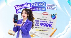 Tựu trường lên trình, săn deal cực hời đến 1.8 TRIỆU từ ELSA