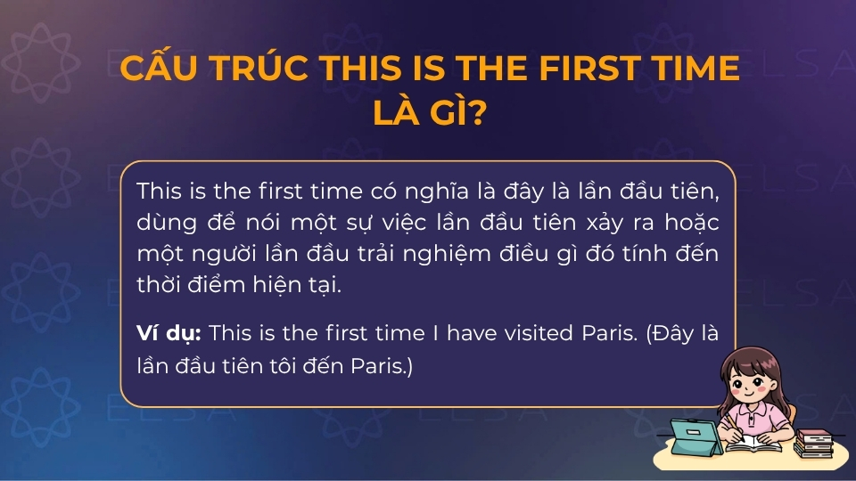 This is the first time có nghĩa là đây là lần đầu tiên This is the first time có nghĩa là đây là lần đầu tiên