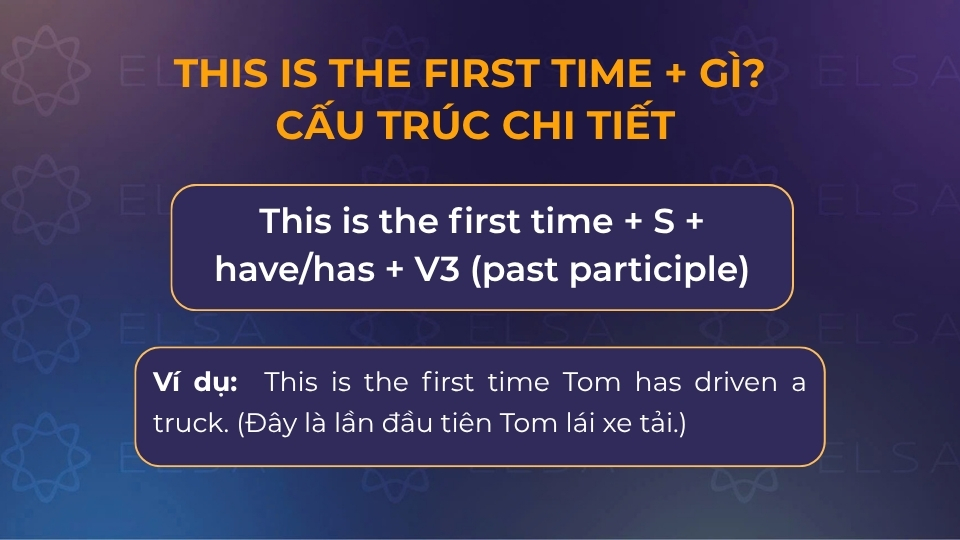 Cấu trúc this is the first time Cấu trúc this is the first time