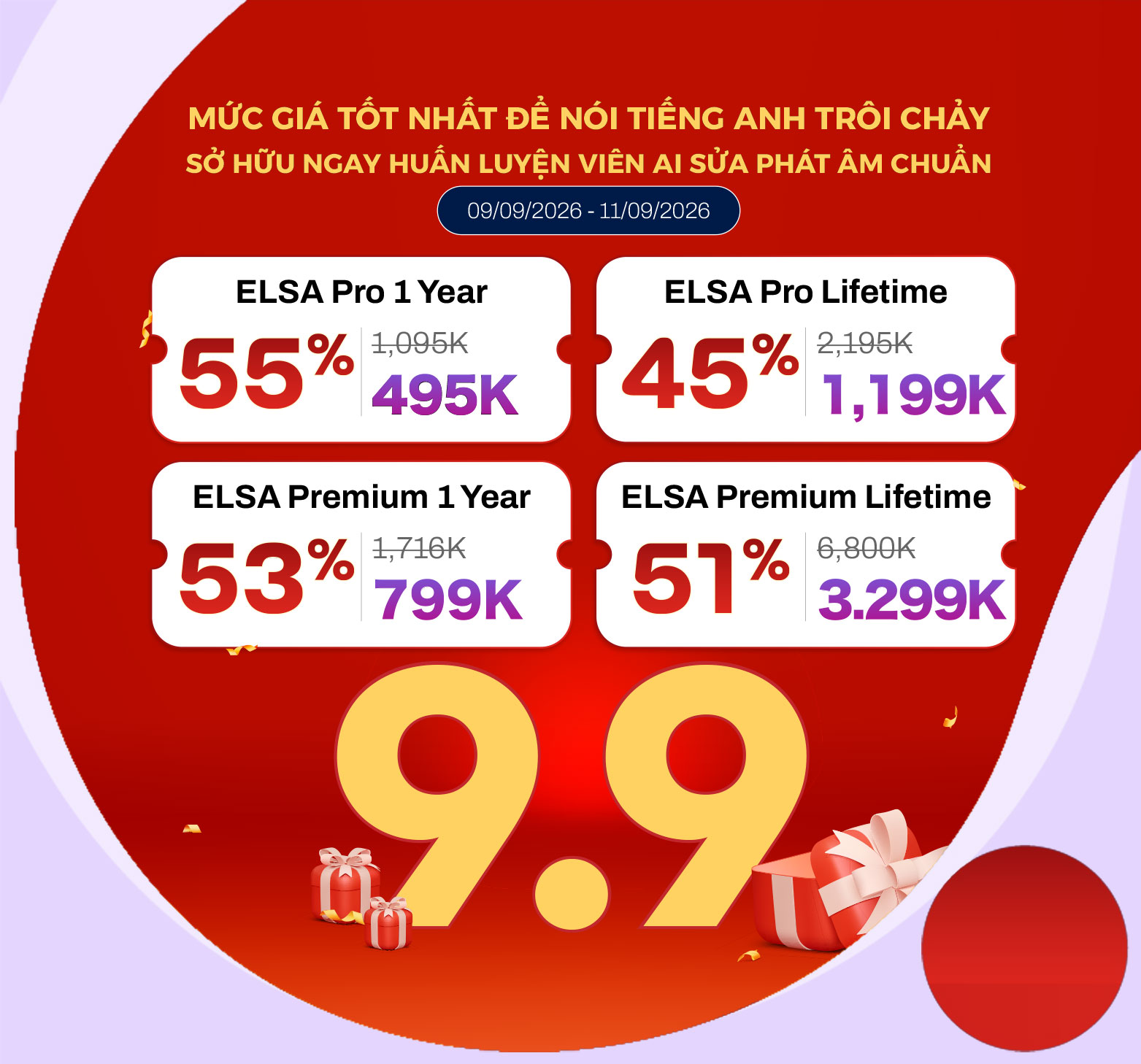 ELSA Speak khuyến mãi