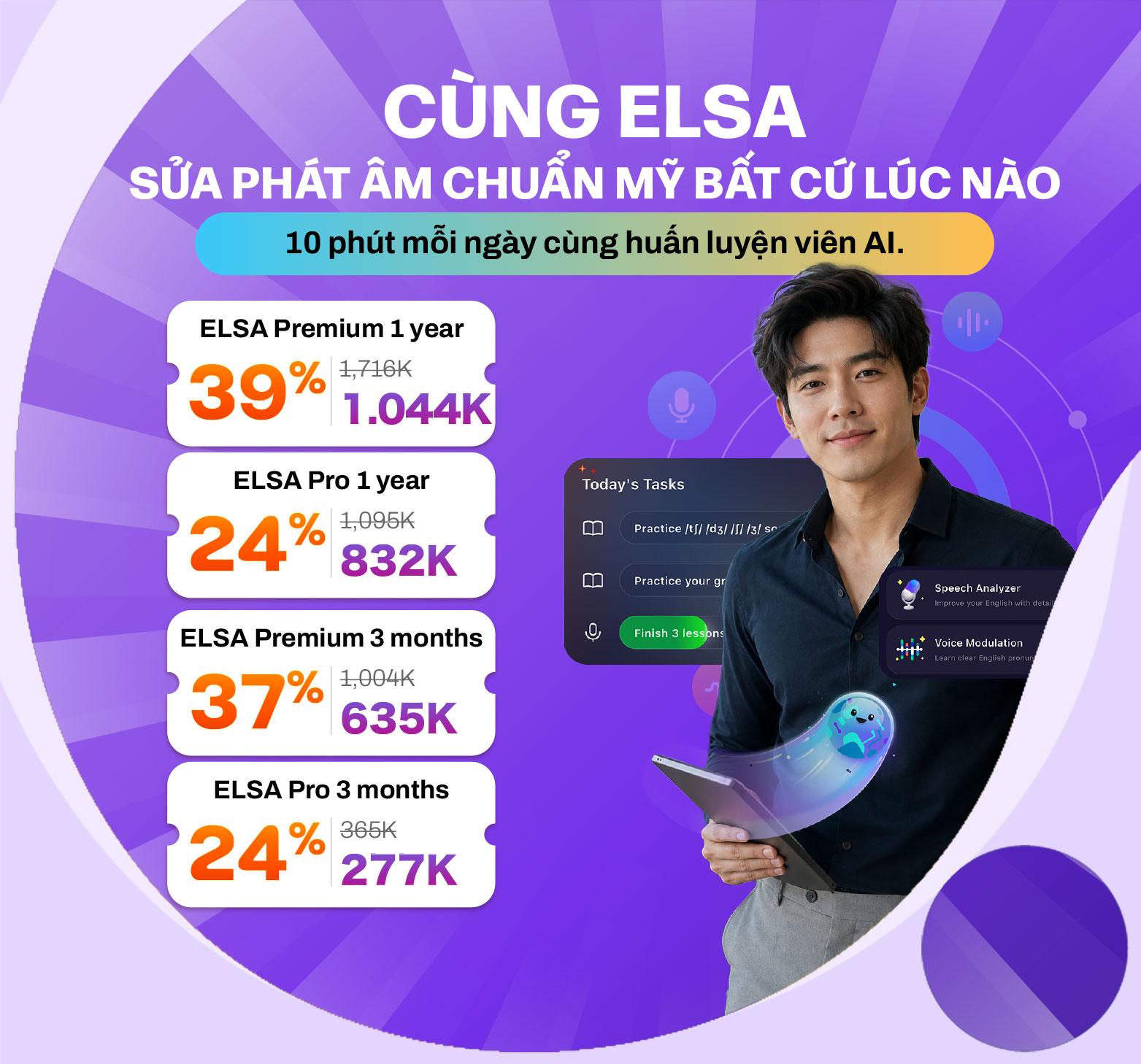 ELSA Speak khuyến mãi