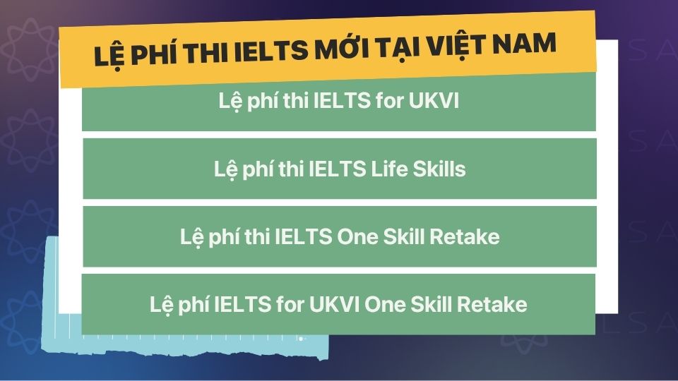 Lệ phí thi IELTS tại Việt Nam Lệ phí thi IELTS tại Việt Nam