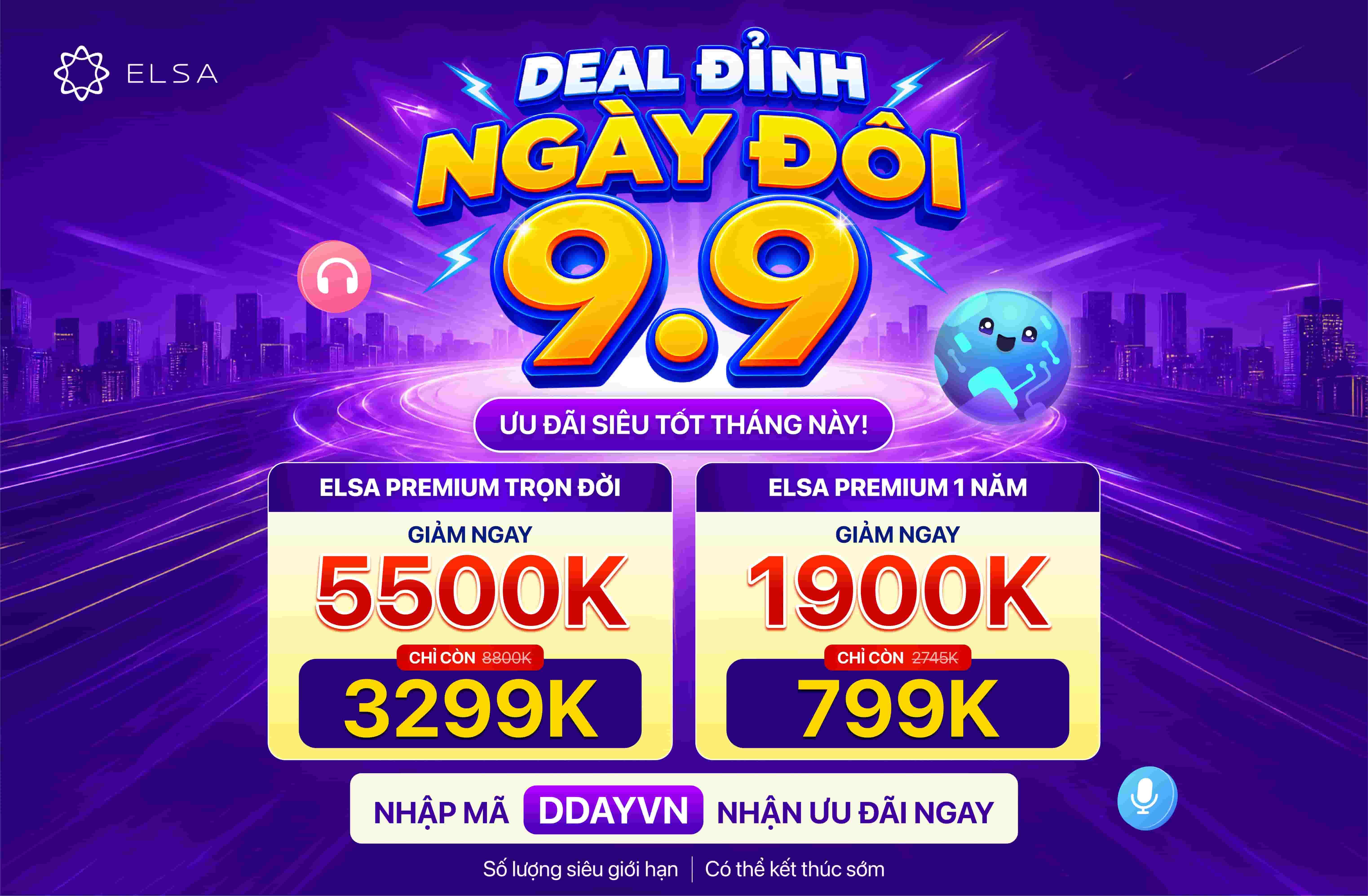 ELSA Premium Trọn Đời