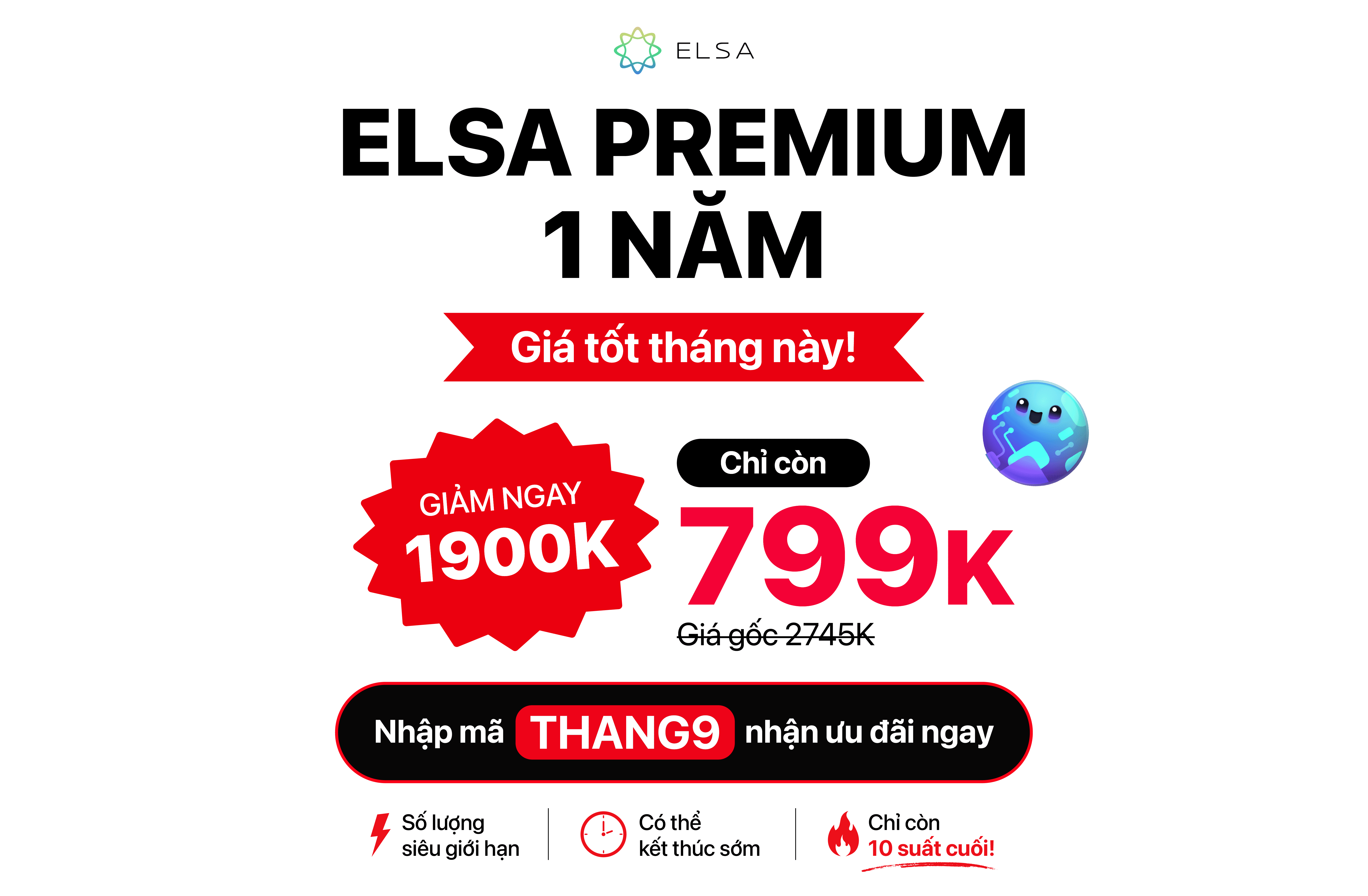 ELSA Premium 1 năm
