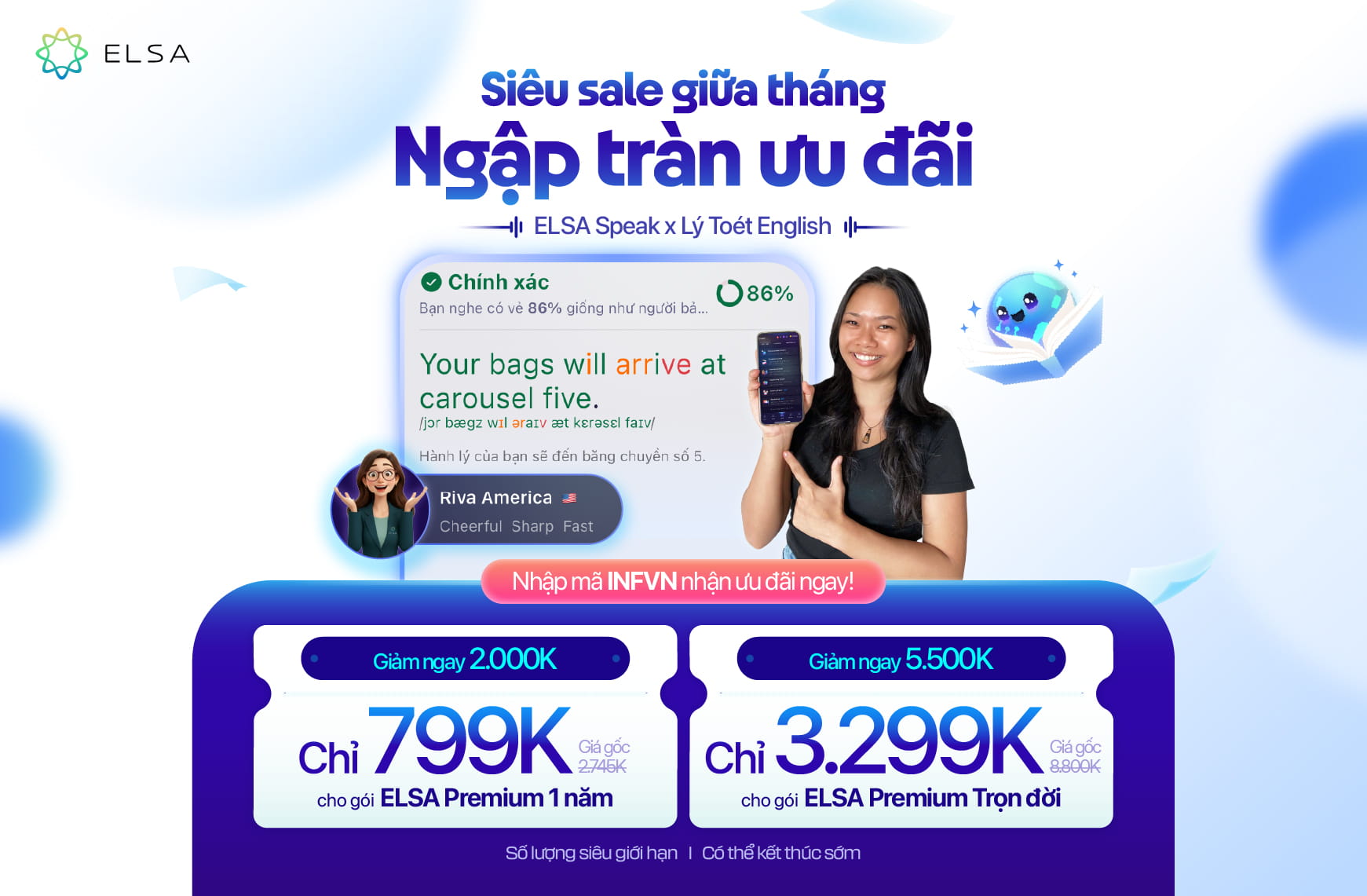 ELSA Premium Trọn Đời