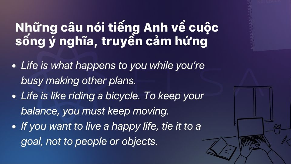 Những câu nói tiếng Anh ý nghĩa về cuộc sống là nhóm câu đưa ra một góc nhìn mới về thất bại