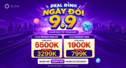 Double Day 9.9: Săn deal cực hời đến 5 TRIỆU từ ELSA Speak