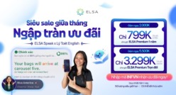 Ưu đãi giữa tháng: Nâng trình tiếng Anh đến 5 TRIỆU cùng ELSA
