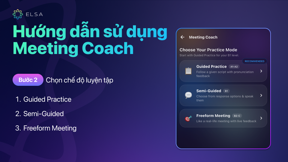 Lựa chọn chế độ luyện tập phù hợp Lựa chọn chế độ luyện tập phù hợp
