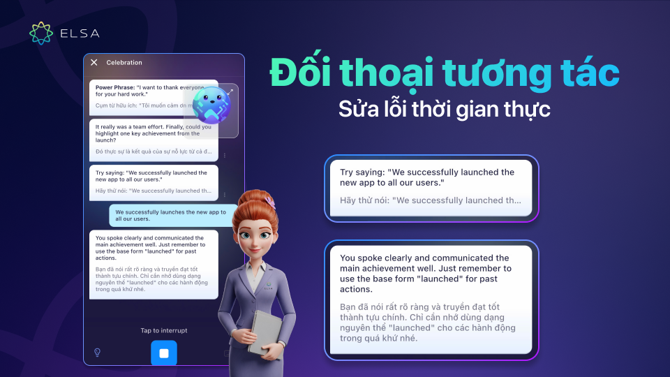 Đối thoại tương tác và sửa lỗi thời gian thực Đối thoại tương tác và sửa lỗi thời gian thực
