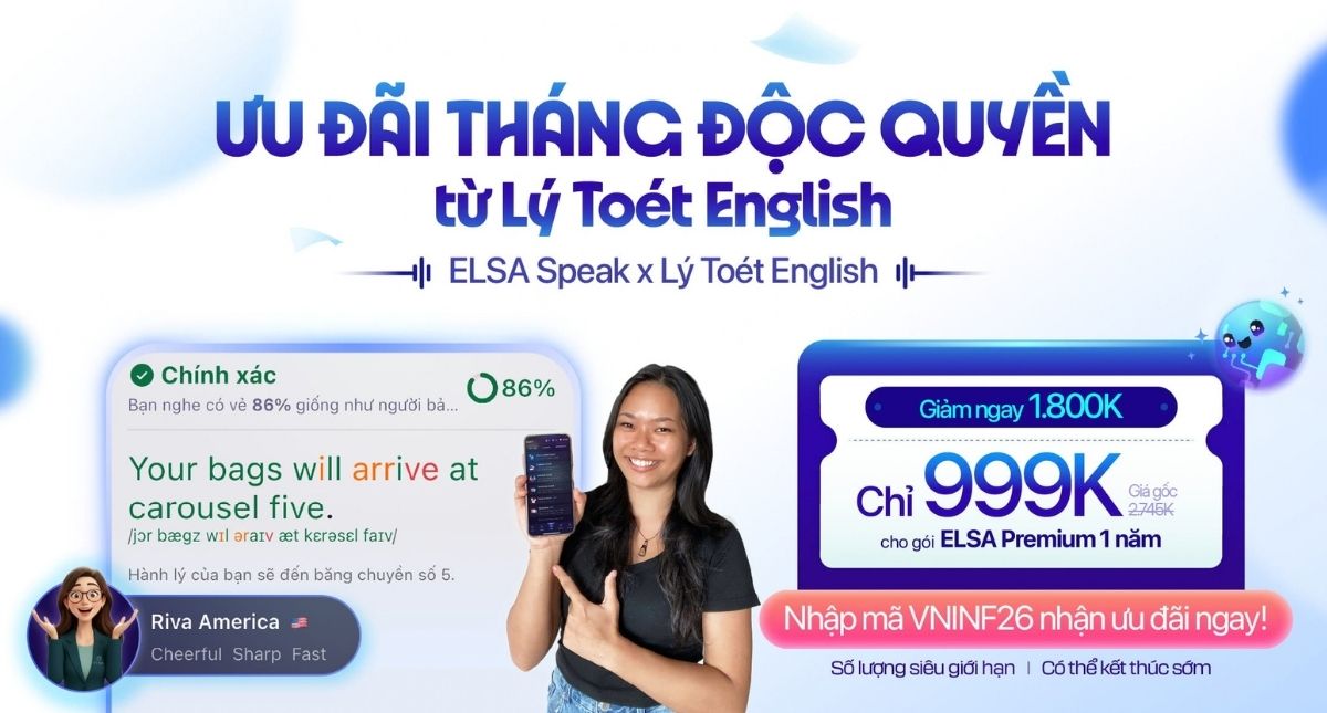 Tháng mới, deal mới: ELSA Premium Trọn Đời chỉ từ 2.299K