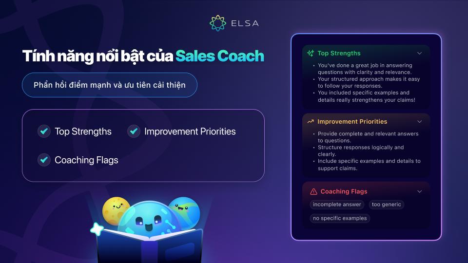 Sales Coach phản hồi điểm mạnh và ưu tiên cải thiện cụ thể Sales Coach phản hồi điểm mạnh và ưu tiên cải thiện cụ thể