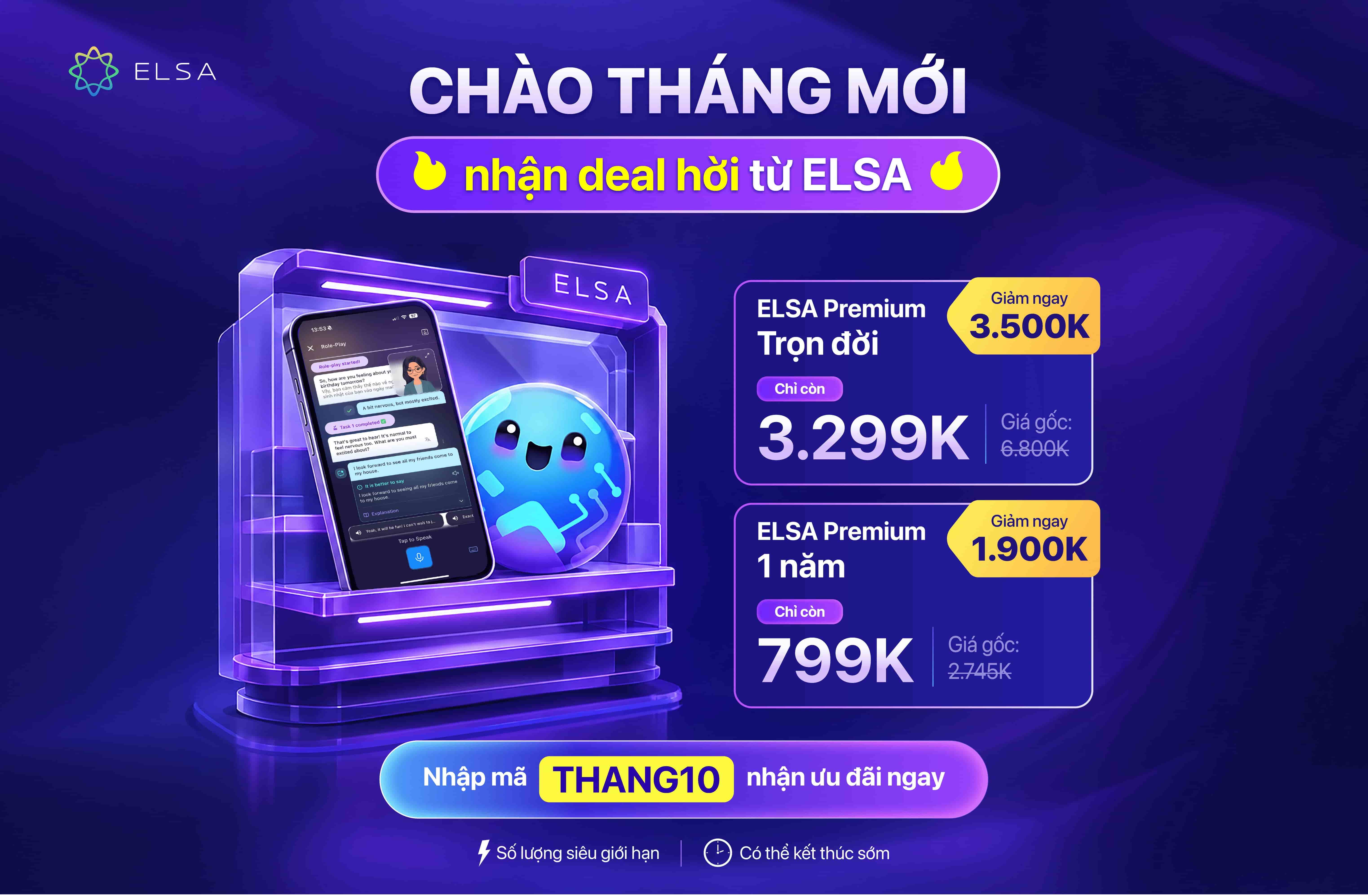 ELSA Premium Trọn Đời