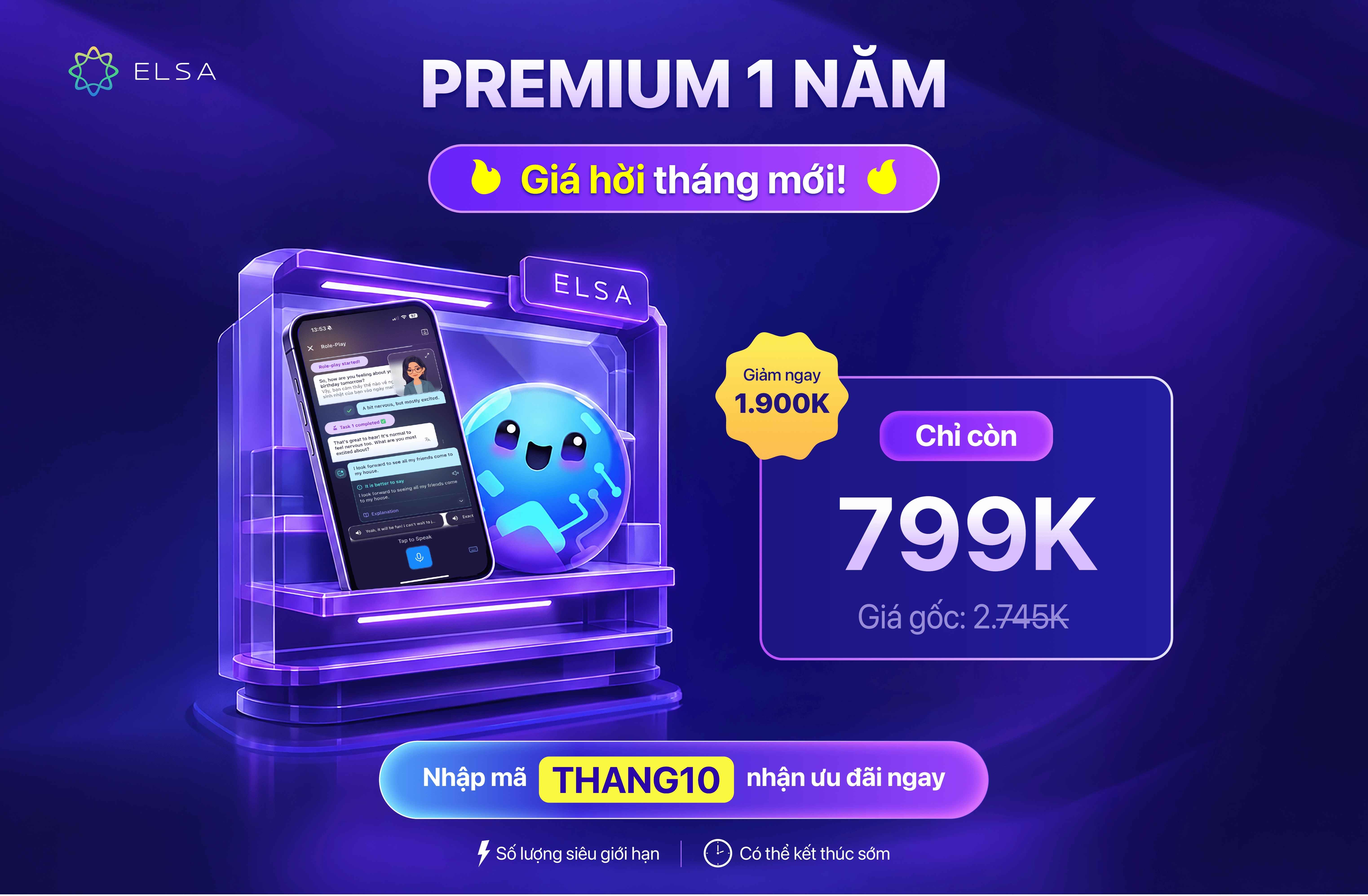 ELSA Premium 1 năm