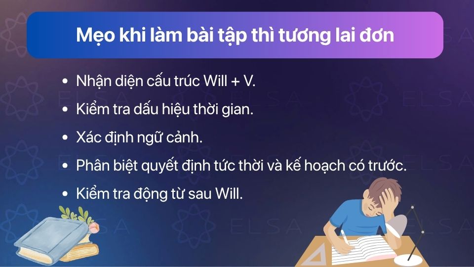 Mẹo làm bài tập thì tương lai đơn dấu hiệu thời gian và cách phân biệt cách dùng Mẹo làm bài tập thì tương lai đơn dấu hiệu thời gian và cách phân biệt cách dùng