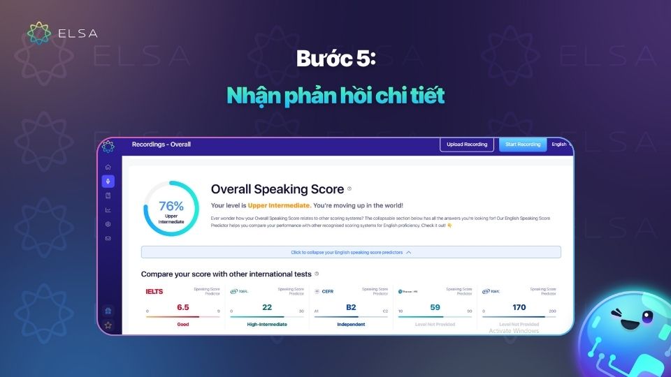 Bước 5: Nhận phản hồi chi tiết từ Speech Analyzer Bước 5: Nhận phản hồi chi tiết từ Speech Analyzer