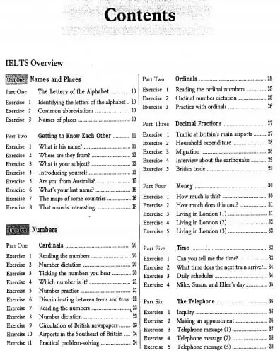 Nội dung sách Basic IELTS Listening bao gồm: IELTS overview